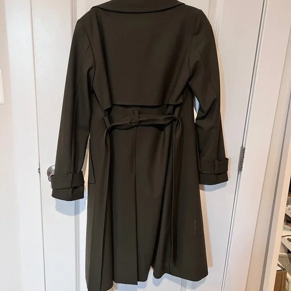 Theory dark green trench coat - Picture 2 of 2